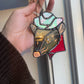 Mini Cowboy Squirrel Suncatcher