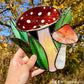 Mushroom Bundle Stained Glass Suncatcher