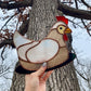Chicken Stained Glass Suncatcher