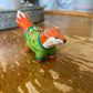 Fox with Mushroom Sweater Figurine