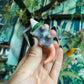 Opossum with Mushroom Sweater Figurine