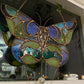 Celestial Luna Moth Stained Glass Suncatcher