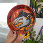 Halloween Opossum Painted Terracotta Dish