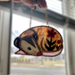 Flower Opossum Stained Glass Ornament