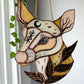 Prosperity Deer Stained Glass Suncatcher