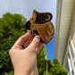 Golden Acorn Stained Glass Suncatcher- Yellow